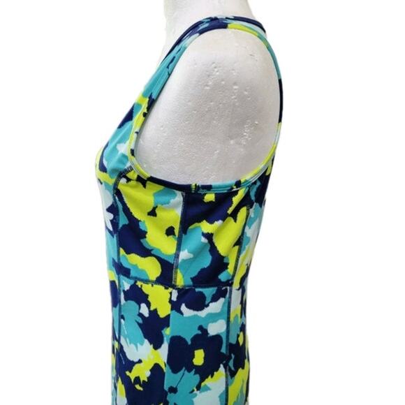 Title Nine Buttah Pieced‎ Tank Dress Women's XS Floral Sleeveless Athleisure - Picture 5 of 12